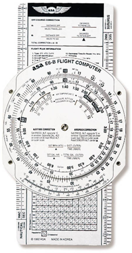 ASA E6B-P Budget Fibreboard Flight Computer